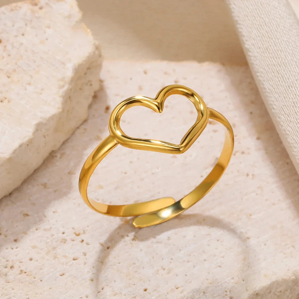 Anti-Stress Drehbare Perlenringe für Damen Herren Goldfarben Edelstahl Doppelte Glatte Perlen Fingerring Party Schmuck Geschenk