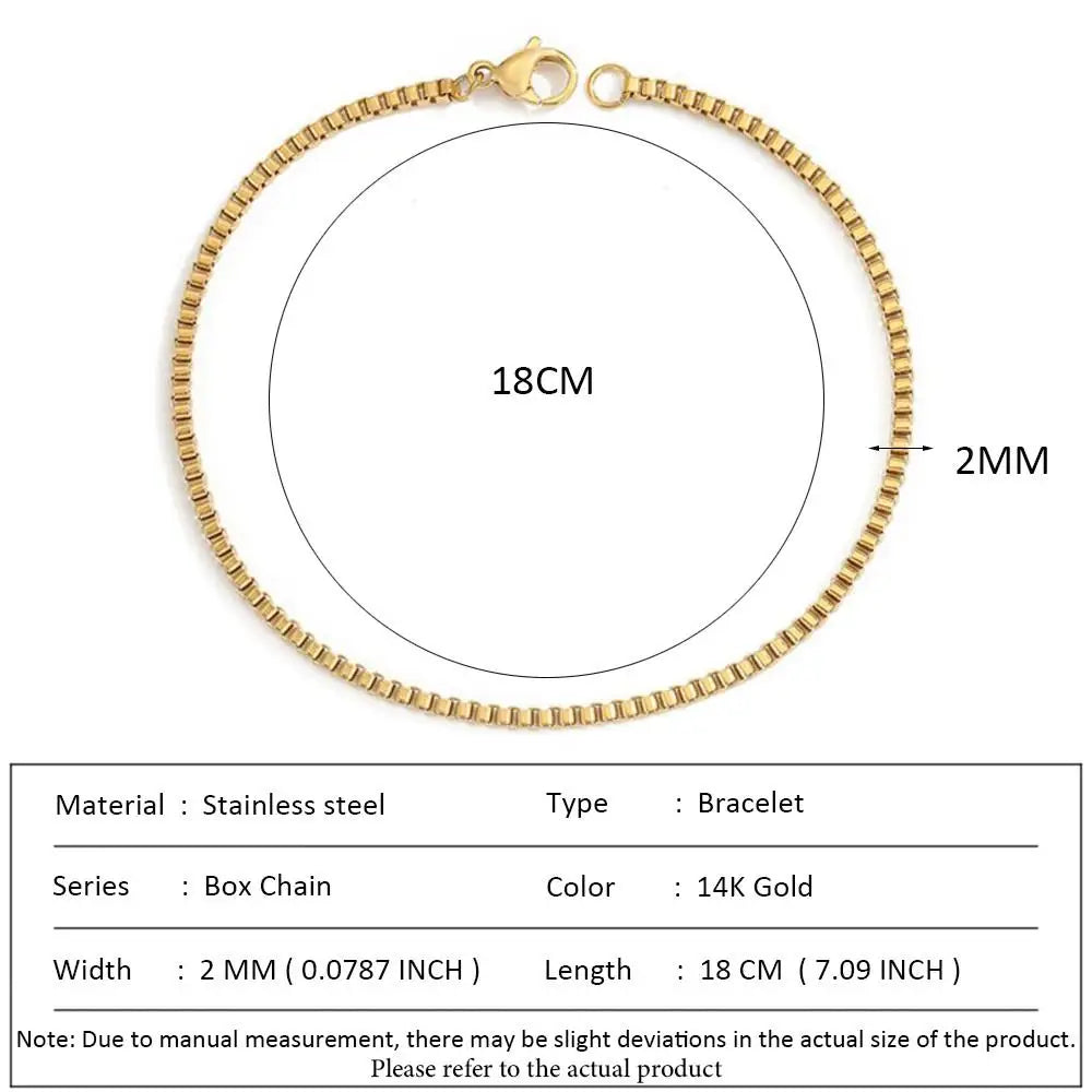 SUNIBI Klassische Schlangenkettenarmbänder für Damen, Trendige Mode, Edelstahl-Kubakettenarmband, Trendige Damengeschenke, Schmuck