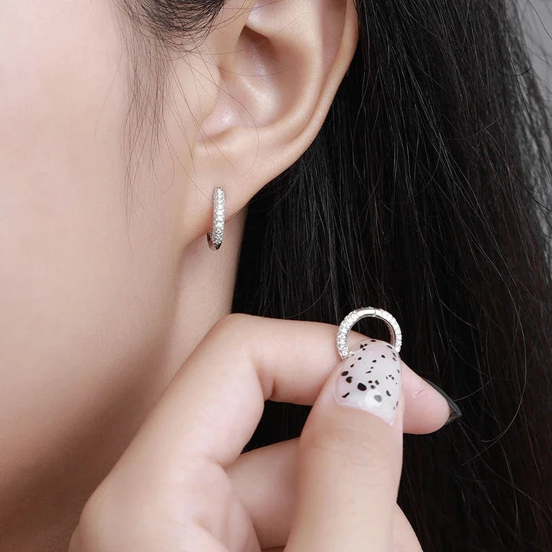 NeeTim Ohrringe mit vollem Moissanit-Diamant, 925er Sterlingsilber mit Vergoldung, Hochzeit, Verlobung, Party, edler Schmuck für Frauen