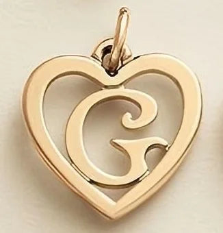 SUNIBI Edelstahl-Buchstabenanhänger Herzform Hohl Anhänger Charm für Armbänder Halsketten für Frauen DIY Schmuckherstellung
