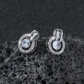 Exquisite Mode Chic Runde Zirkon-Ohrringe Casual Ins Sortiert Nische Hochwertiges Gefühl Verkauf Elegante Accessoires