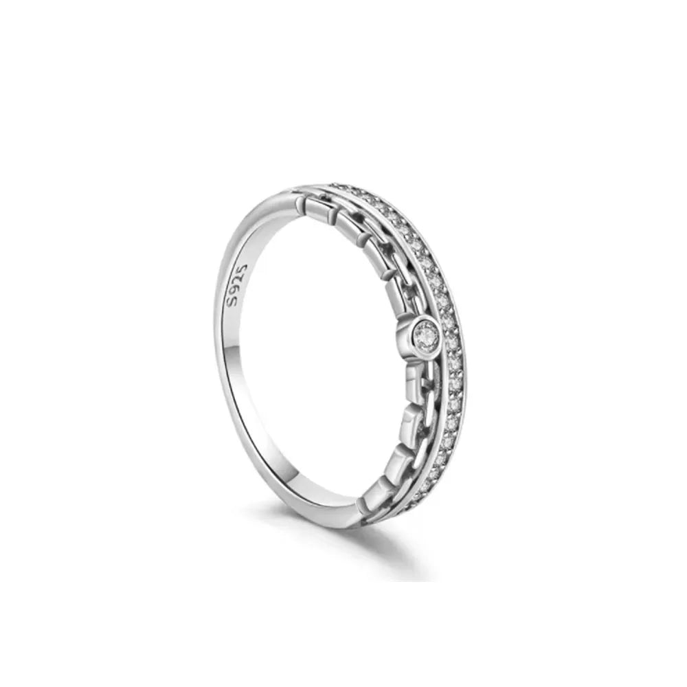 925er Silber Ring Heißer Verkauf Muttertag Mama Größe 6 7 8 9 Rot Blauer Stein Schmuck Charm Passender DIY Geburtstagsgeschenk
