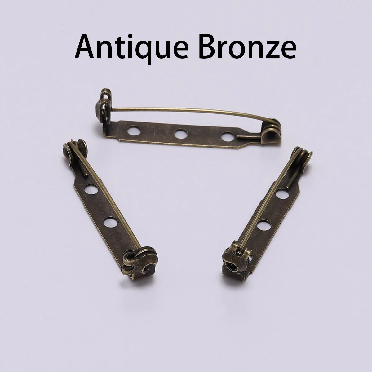 20-50 unidades de 20 25 32 38mm Pin de Broche con Cierre de Seguridad Base en Blanco Soporte para Placa para Fabricación de Joyas DIY Suministros