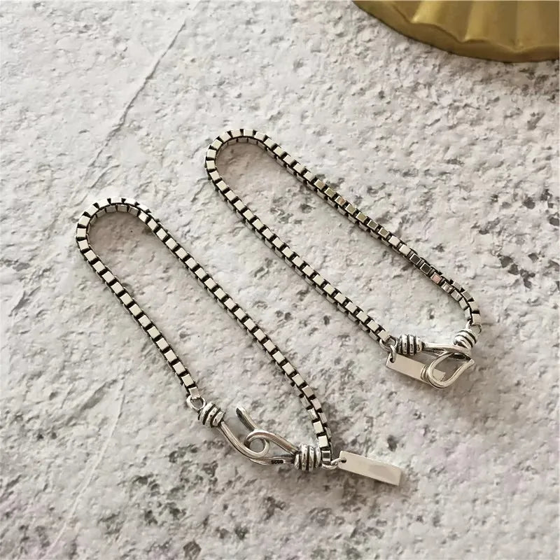 925 Sterling Silber Geometrisches Armband Einfacher Charm Elegante Damen Accessoires Geburtstagsgeschenk Exquisiter Schmuck Kostenloser Versand