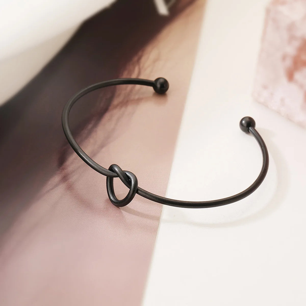 NEWBUY 2026 New Arrival Silver/Gold Color knot Design Bangles For Women Non-Fading Stainless Steel Jewelry