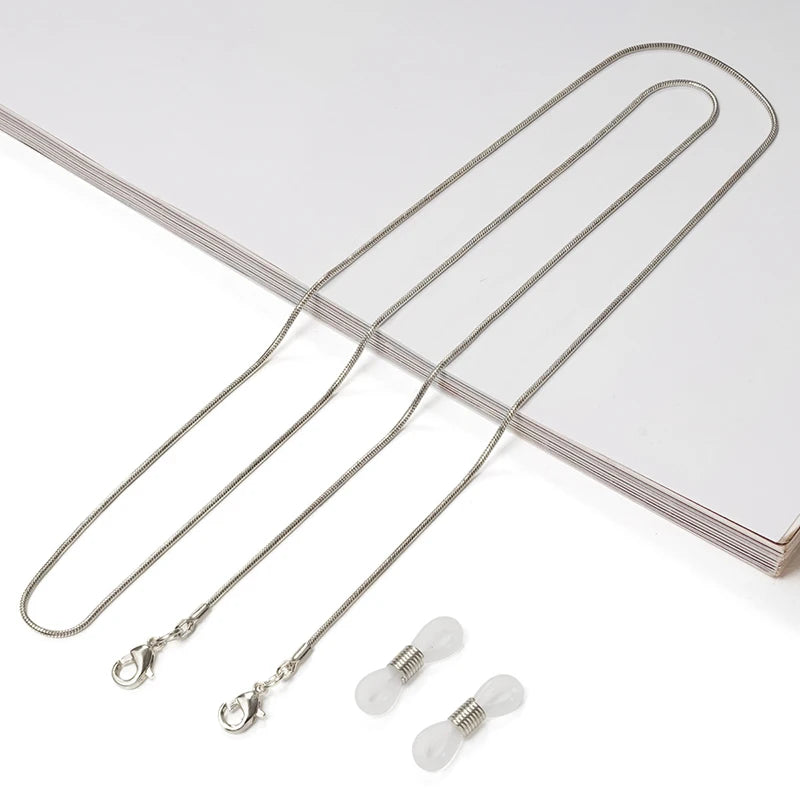 Fashion Reading Glasses Chain for Women Metal Sunglasses Cords Gold Black Silver Color  Lanyard Metal Rope Eyewear Accessories