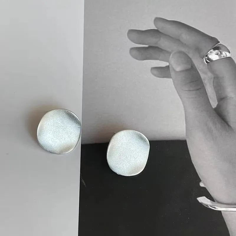Pendientes vintage de plata de ley 925 para mujer, pendientes de cuerda redonda, joyería de moda, evita alergias, accesorios para fiesta, regalo