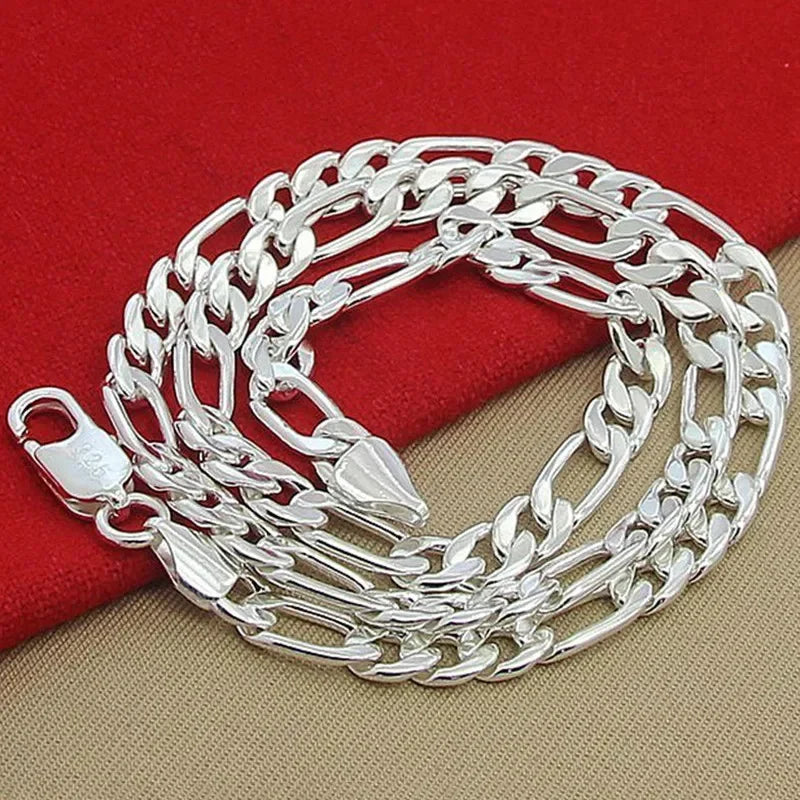 Halskette aus massivem 925er Sterlingsilber für Herren, klassische 12-mm-Cuban-Kette, 18–30 Zoll, Anhänger, hochwertiger Modeschmuck, Hochzeit