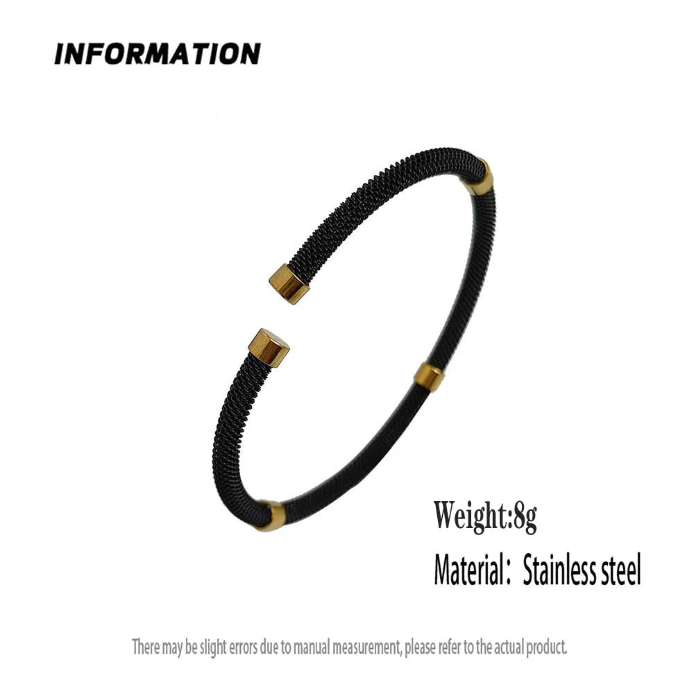 Neues Armband aus Edelstahlgewebe, vergoldet 18K, hochwertiges wasserdichtes Pärchen-Armband, Geschenk für die Ehefrau