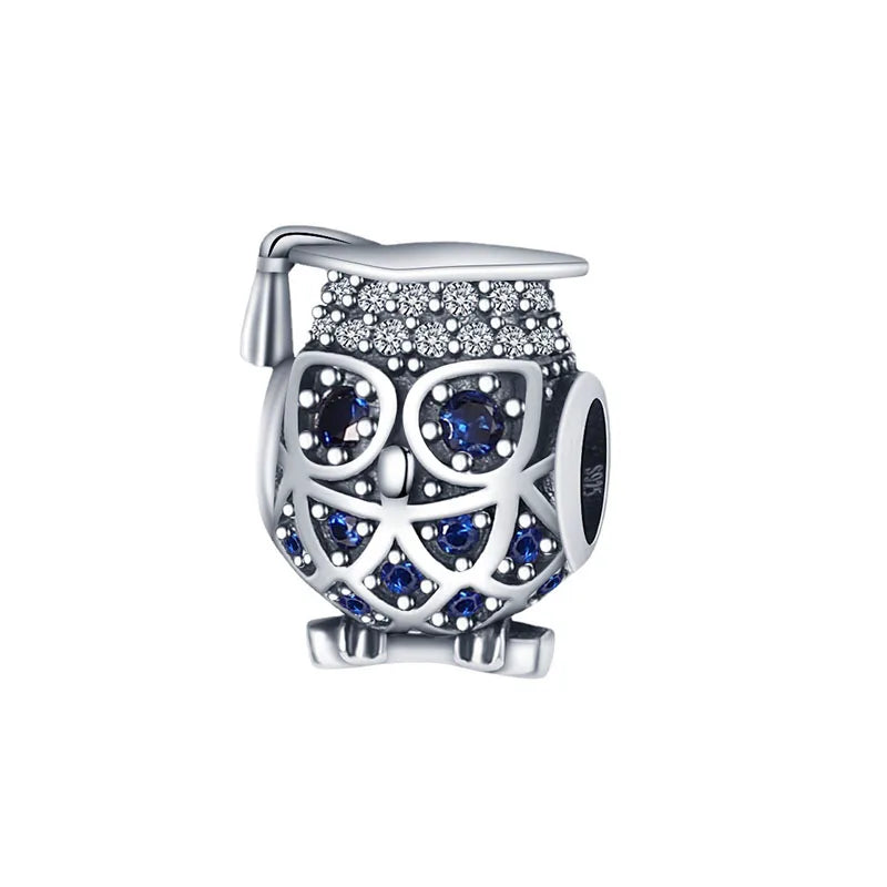 Europäische Sommer Blaue Serie Schildkrötenblumen-Anhänger Passend für S925 Europäisches 925 Sterling Silber Armband Armreifen Halskette