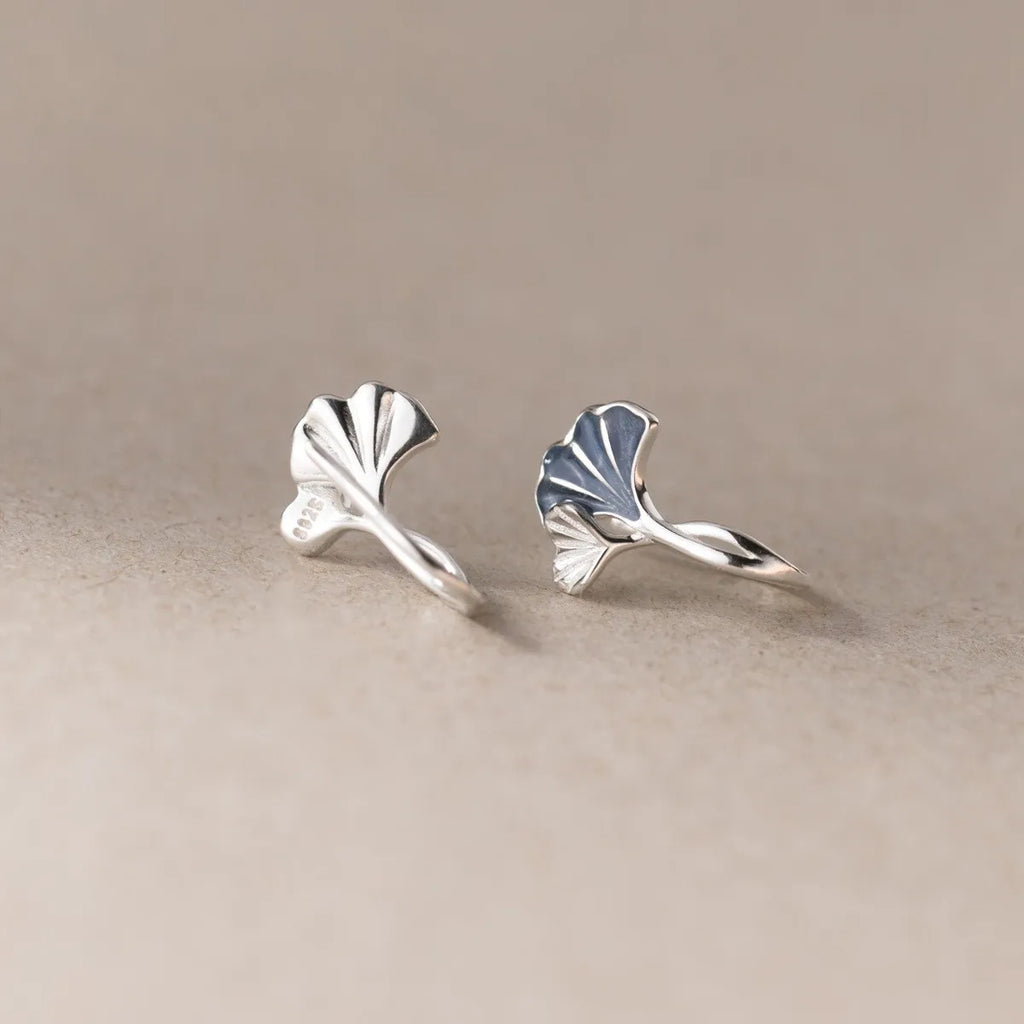 Ohrstecker aus 925er Sterlingsilber mit Ginkgoblatt für Damen, luxuriöser Qualitätsschmuck, Accessoires, Großhandel, Trend 2024, Geld 925