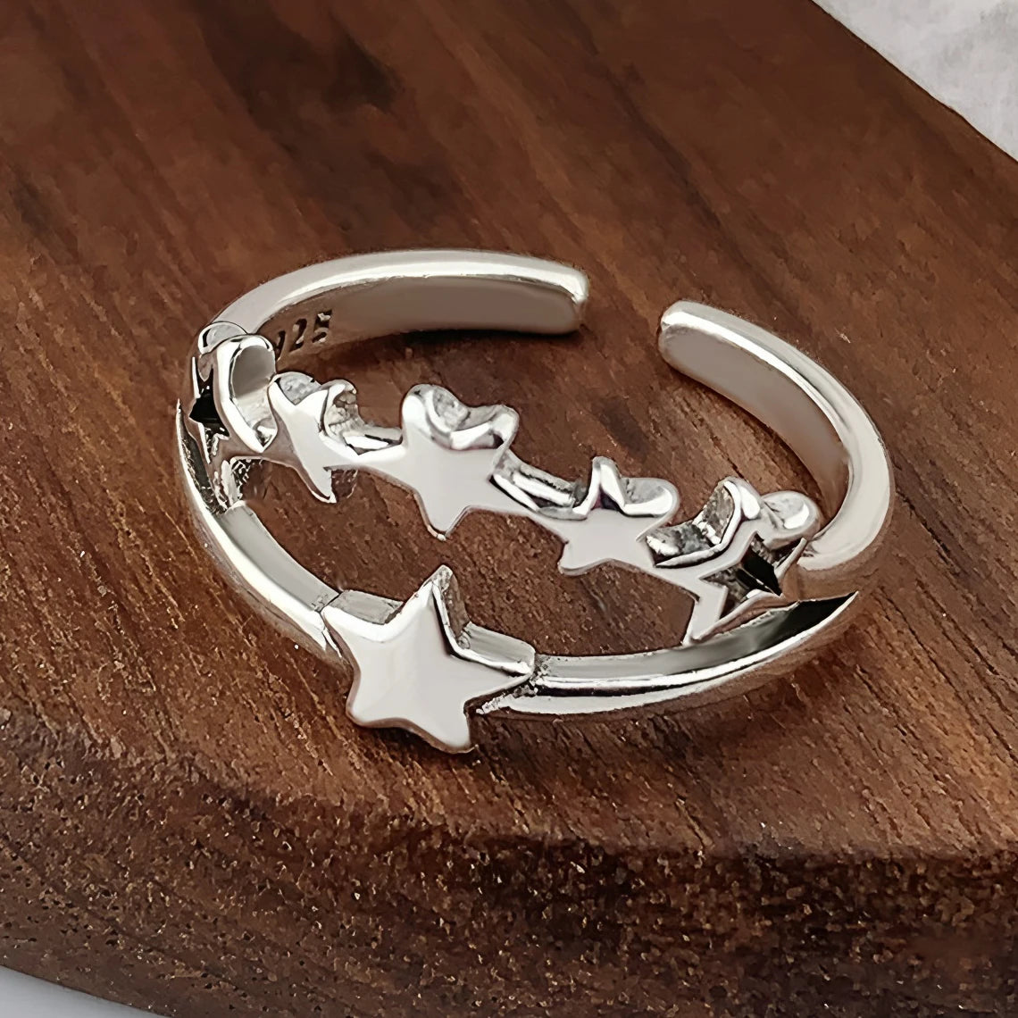 Anillo Nudo Cadena Plata de Ley 925 para Mujer, Anillo Ancho de Diseño Geométrico Rock Punk, Regalo de Joyería, Venta al por Mayor y Dropshipping