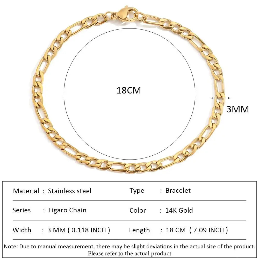 SUNIBI Klassische Schlangenkettenarmbänder für Damen, Trendige Mode, Edelstahl-Kubakettenarmband, Trendige Damengeschenke, Schmuck