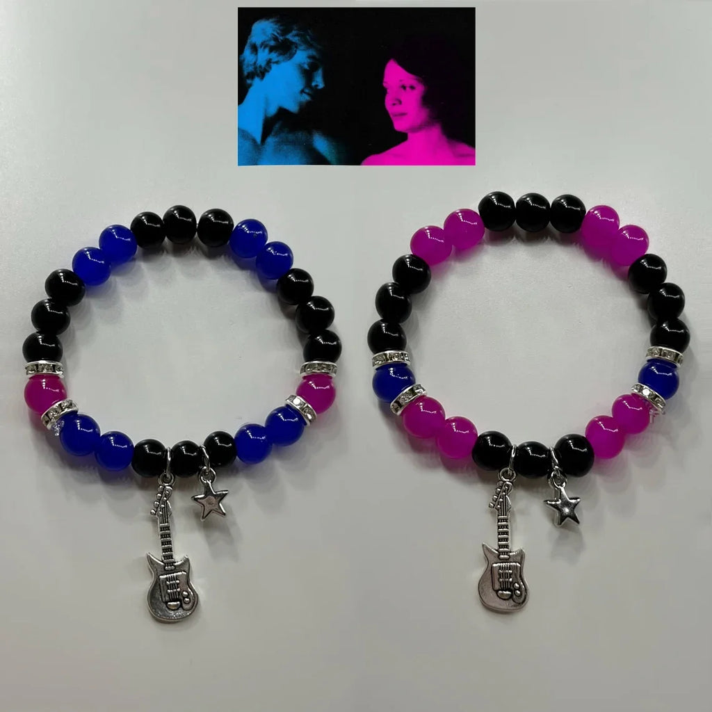 2tlg./Set Mode Paar Perlen Armband TV Girl Partnerarmbänder Who Really Cares Album Inspirierte Armbänder Freunde Schmuck Geschenk
