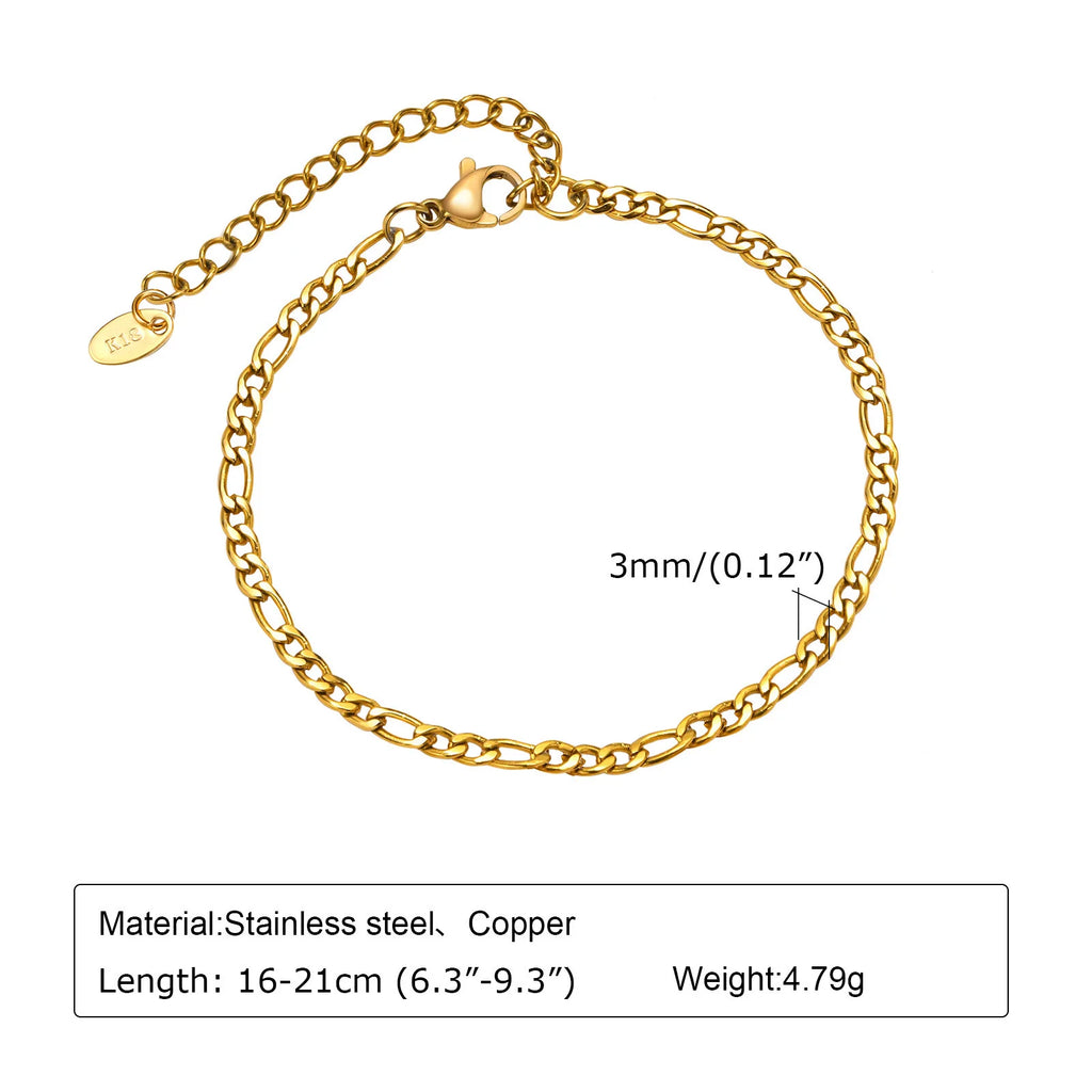 Damen-Armband aus Edelstahl, 18 Karat vergoldet, gedreht, Büroklammer-Design, verstellbares Gliederarmband, klobiger stapelbarer Lagenlook-Schmuck