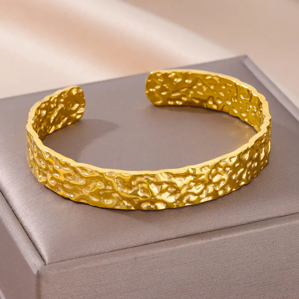 Schlangen Armreif Armband für Damen Edelstahl Vergoldet Öffnungsarmreif Tier Ästhetischer Schmuck pulseras mujer