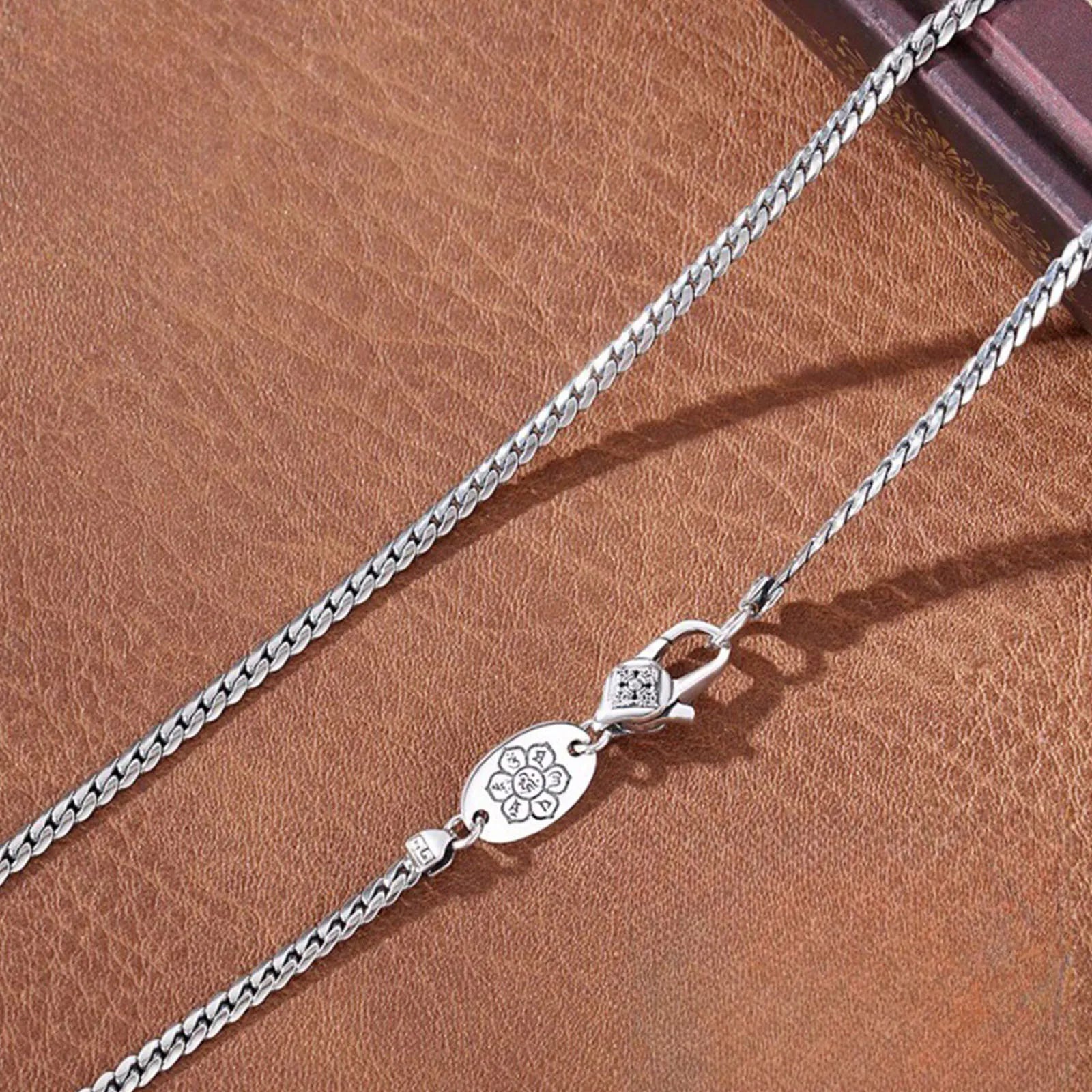 Collar de cadena cubana S925Silver para hombres y mujeres 20IN/22IN estilo delgado, sofisticado, de inspiración vintage, para superposición en la clavícula