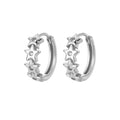 Regenbogen Zirkon Ohrringe für Damen Edelstahl Creolen 2024 Neu Trend Luxus Ästhetik Accessoires Schmuck Aretes Mujer
