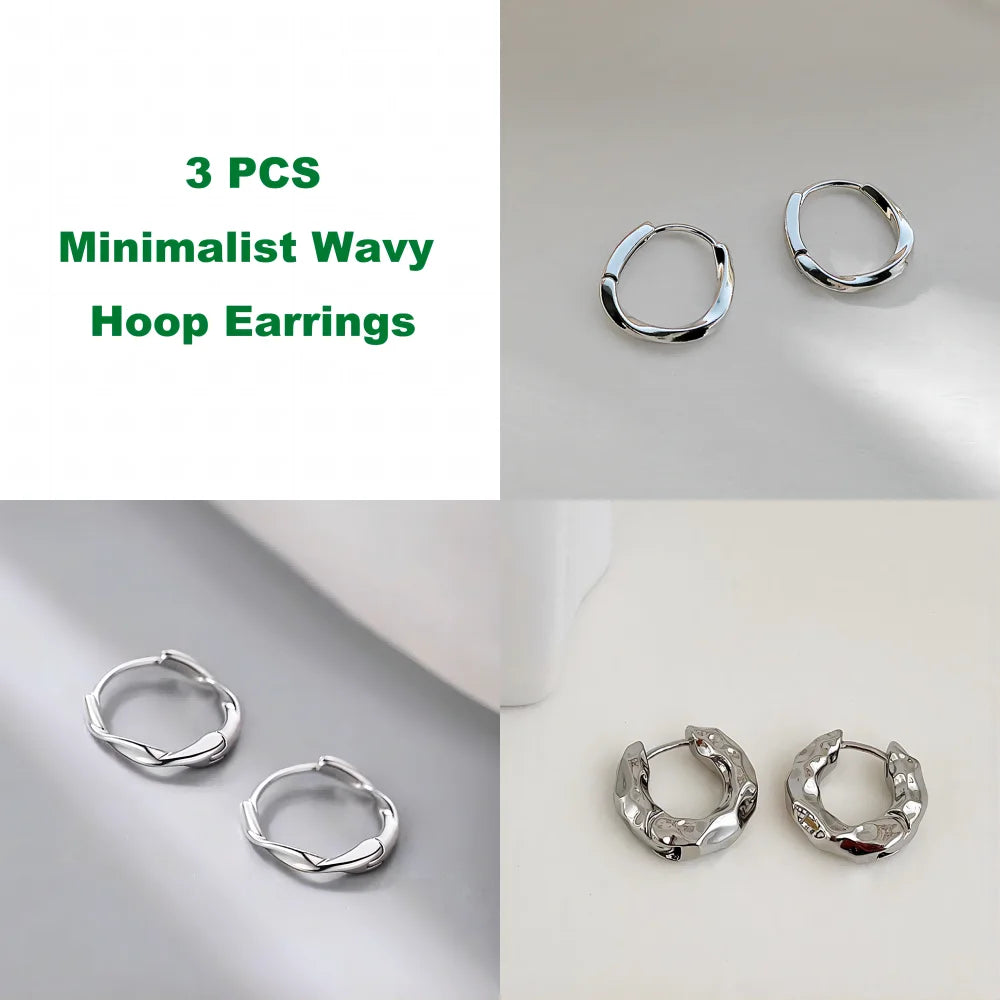 Mariasz Minimalist New Hot Sell Trendy Plated Gold Color Circle Earrings for Women Ear Hoop Earring Classic Jewelry