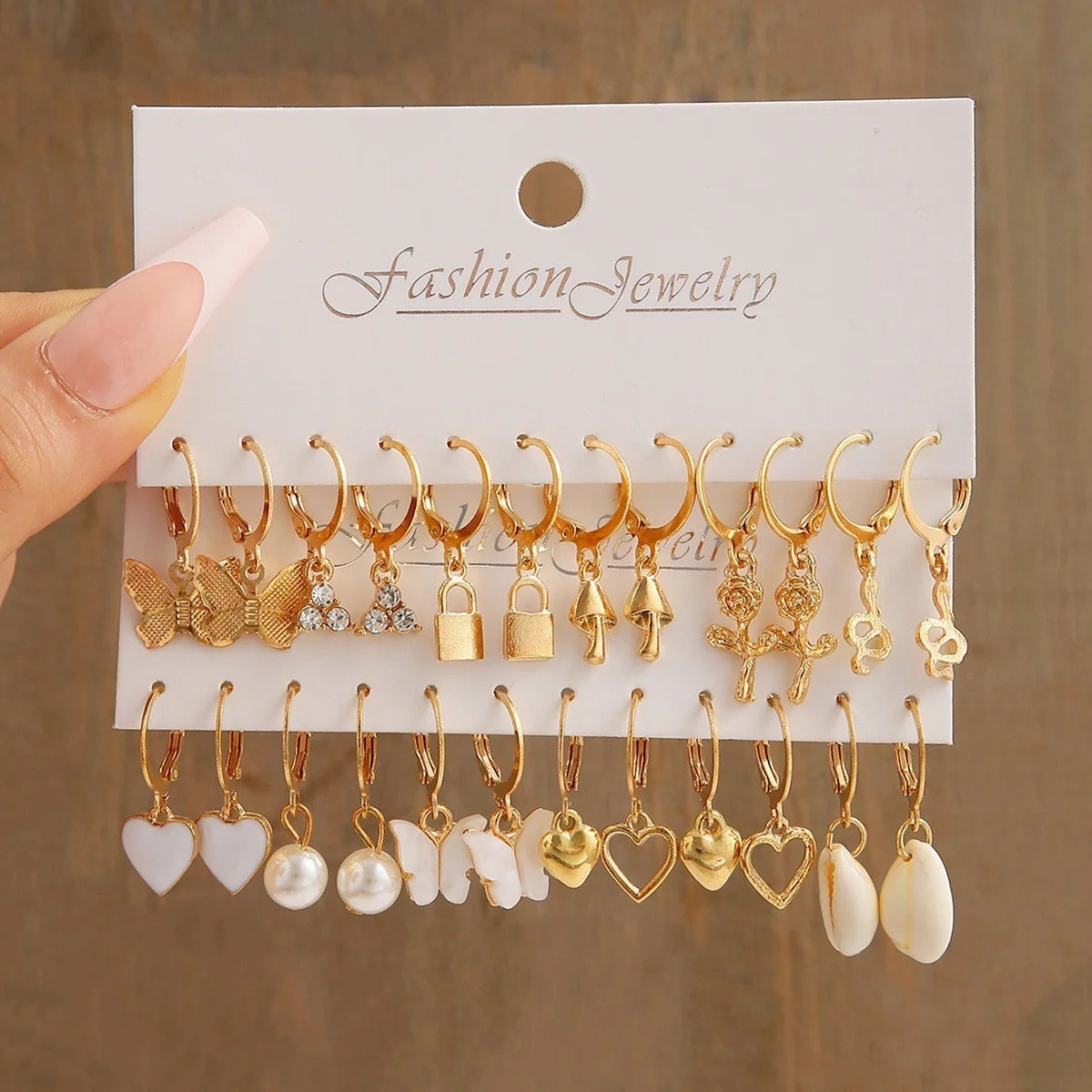 Juego de 24 pares de pendientes de aro pequeños de inspiración vintage para mujer, elegantes adornos geométricos de hierro para llevar a diario, regalos de joyería 2024