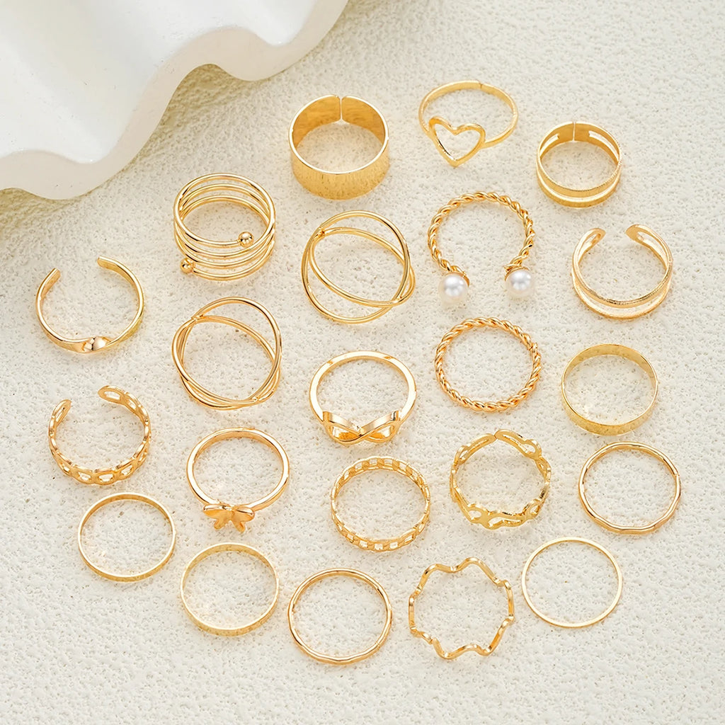 83-teiliges elegantes Perlenschmuckset mit geometrischen Ohrringen, Halskette, Armband und Ring für Damen, Herz, Schmetterling, Stern, täglicher Party-Schmuck, neu