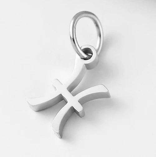 10PCS Stainless Steel Star Zodiac Sign 12 Constellation Pendant Accessories for Necklace Women Man Jewelry Gifts Wholesale