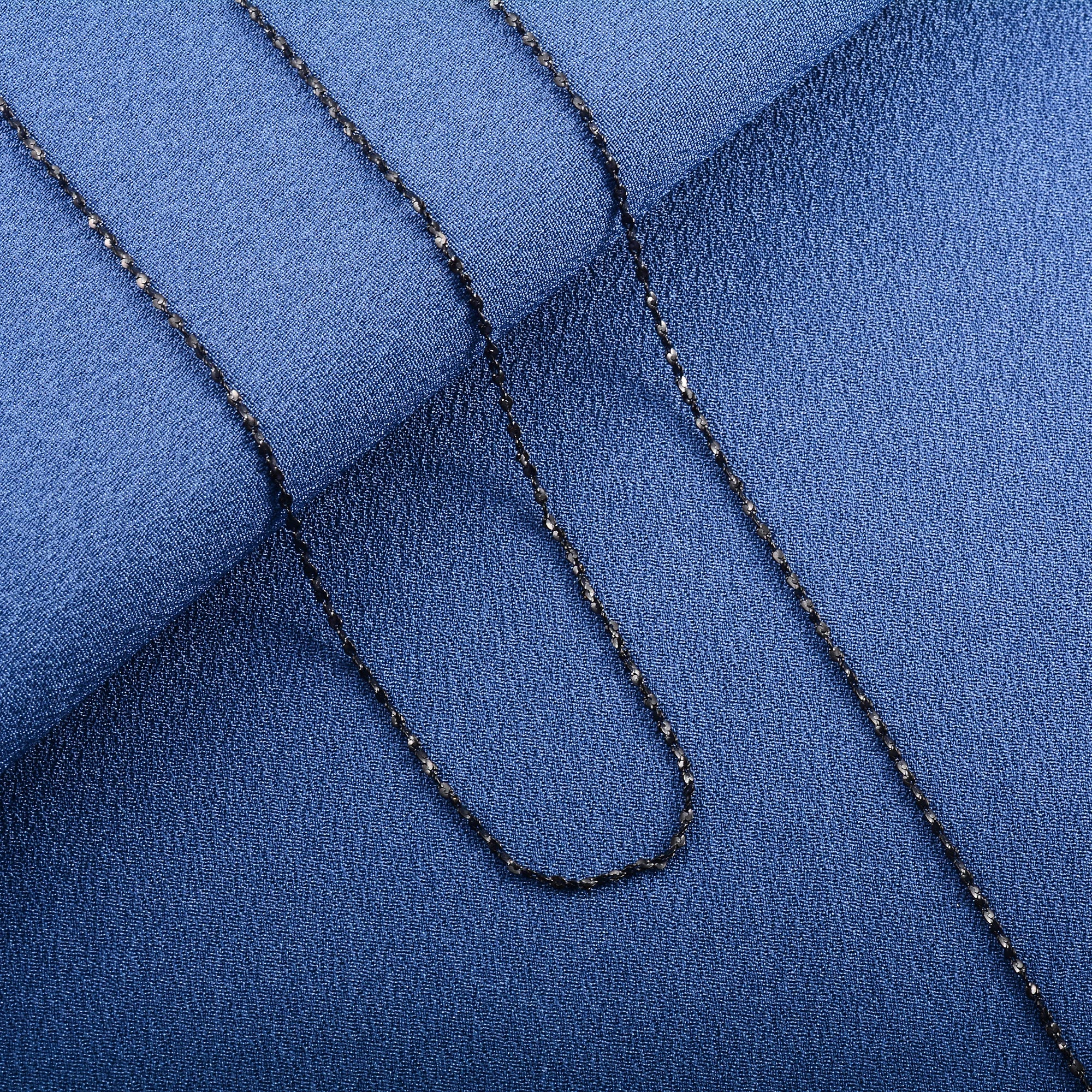 Dainty Women Necklace Glitter Cable Chain Stainless Steel Jewelry Accessories on Neck Collar for Ladies Choker DIY Gift