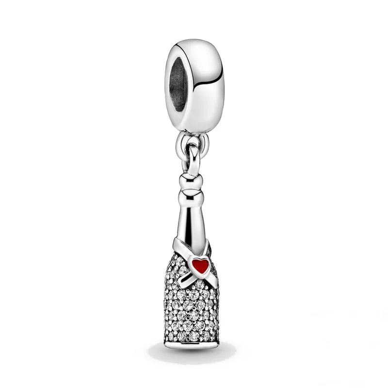 2026 Neue S925 Silber Roboter Kreuz Digital Anhänger, Geeignet für Original Armbänder, DIY Zubehör, Damen Charms Schmuck Geschenke