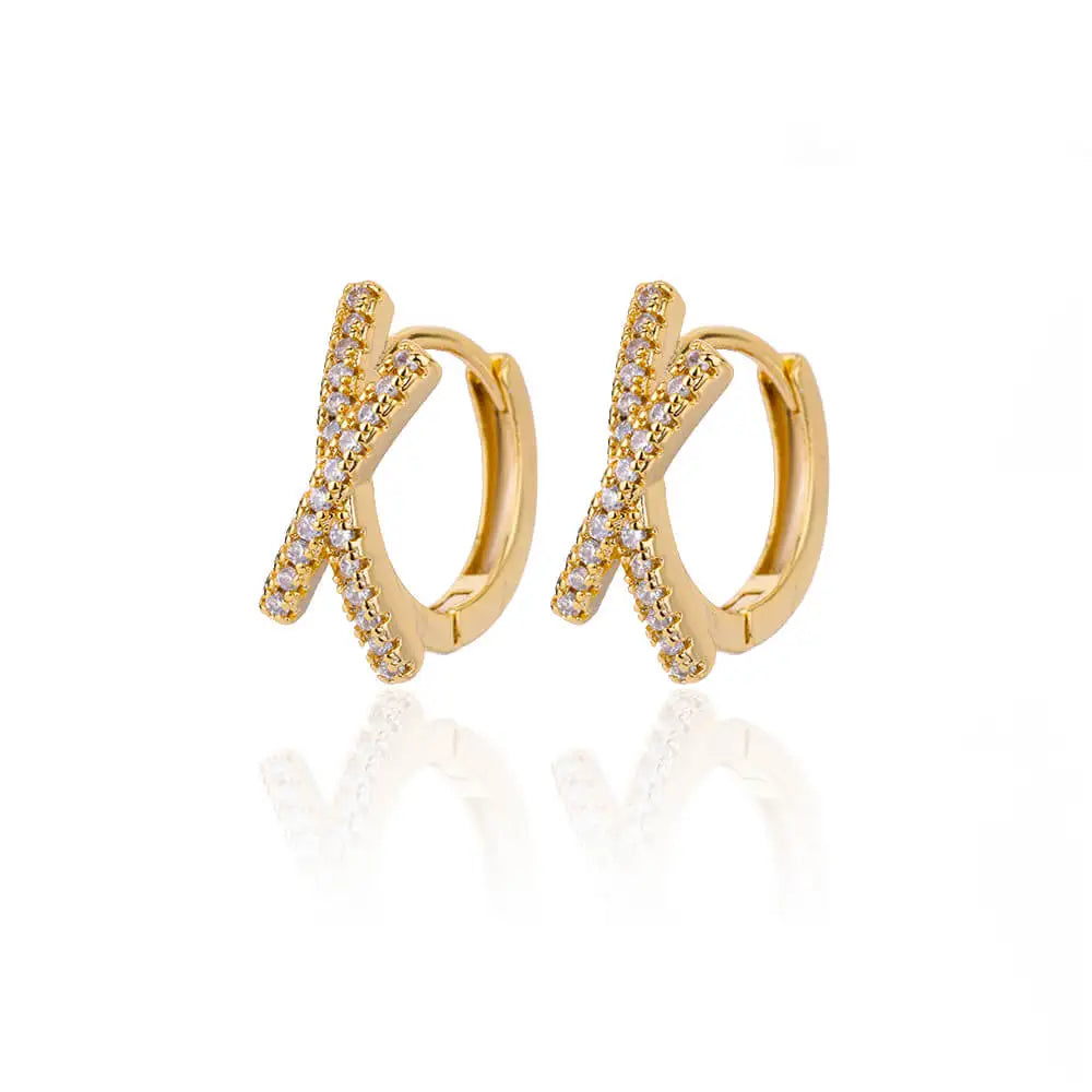 Zirkon Ohrhänger Ohrringe für Frauen Edelstahl Creolen Piercing Ohrringe Trending 2024 Neuer Schmuck Ohrringe Damen Bijoux Femme