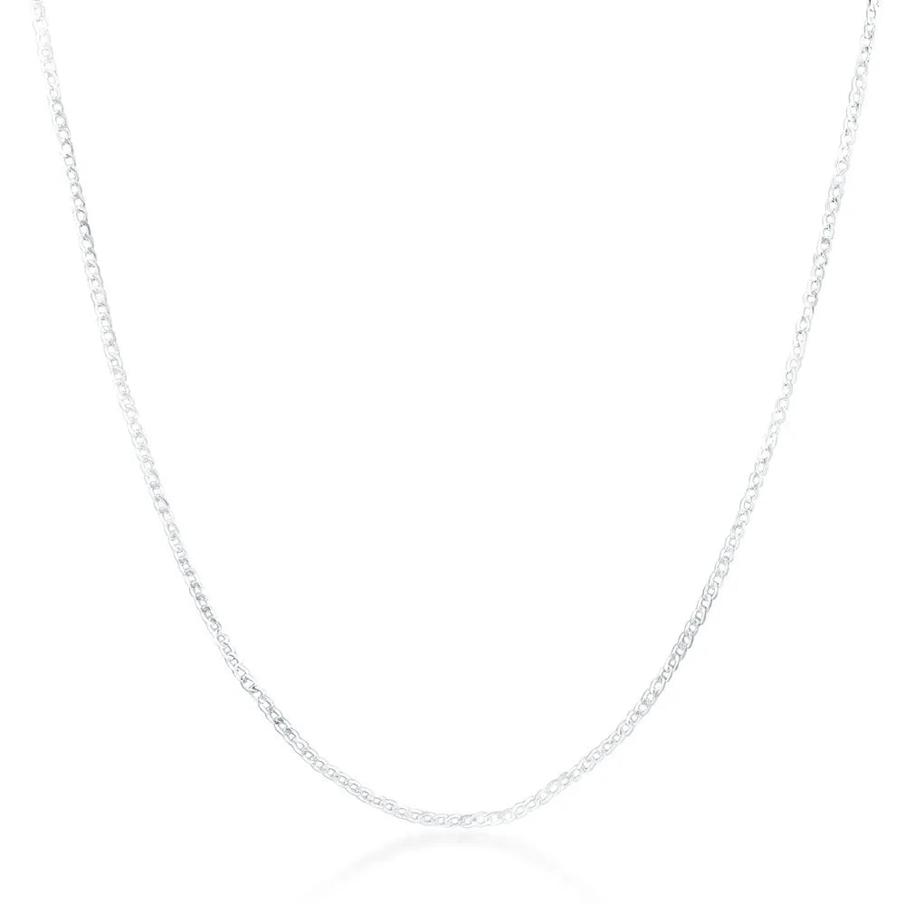 Neue 925 Sterling Silber Halskette 16/18/20/22/24/26/28/30 Zoll 2MM Saitenkette für Damen Herren Hochwertiger Schmuck Geschenke