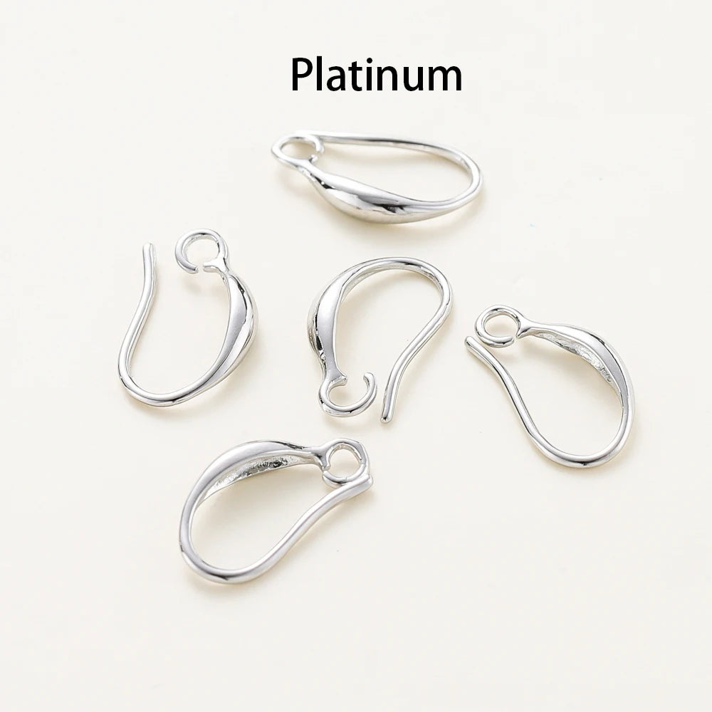 10 Stücke/Charge 14K 18K Echtgold Ohrring Anhänger Haken Ohrbügel Haken für DIY Schmuckherstellung Ohrring Charms Zubehör Komponenten