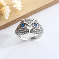 925 Sterling Silber Eule Zirkon Offene Ringe Für Frauen Hochzeit Verlobung Luxus Schmuck Accessoires Großhandel Schmuck