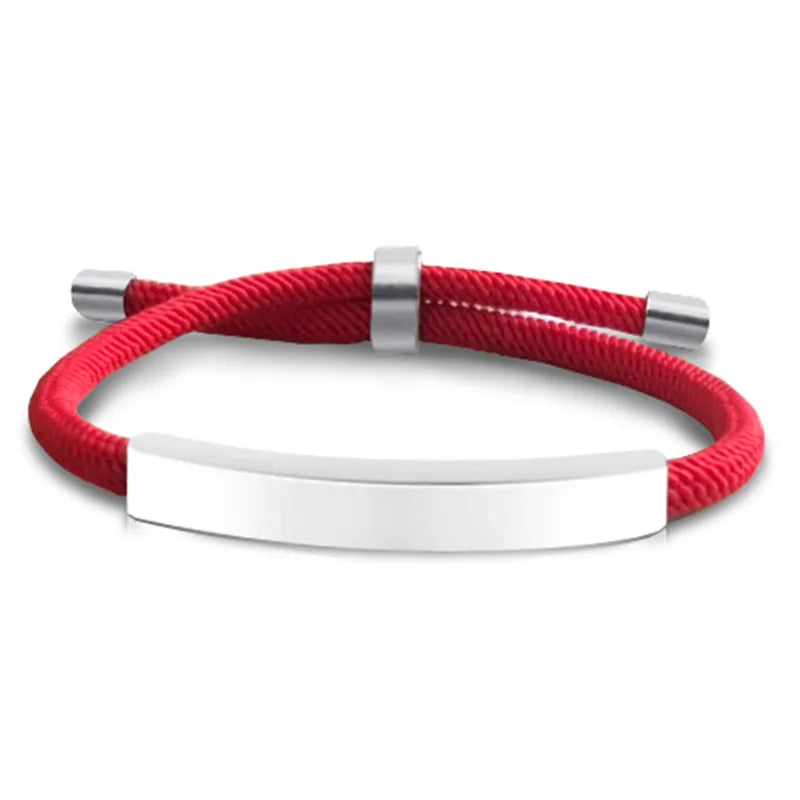 Personalisiertes Herrenarmband, verstellbarer Armreif, Edelstahl, Name, beliebiger Text graviertes Armband, Geburtstagsgeschenk für Ihn