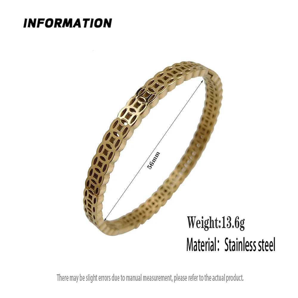 Neues Geldsymbol antike Münze vergoldetes Edelstahlarmband 18K, hochwertiges wasserdichtes Pärchenarmband, Ehefrau-Geschenk