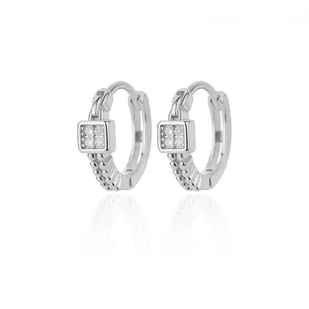 Pendientes de Perlas Irregulares para Mujer de Acero Inoxidable con Perla Redonda y Clip Circular para la Oreja, Regalo de Joyería para Mujer, Accesorios.