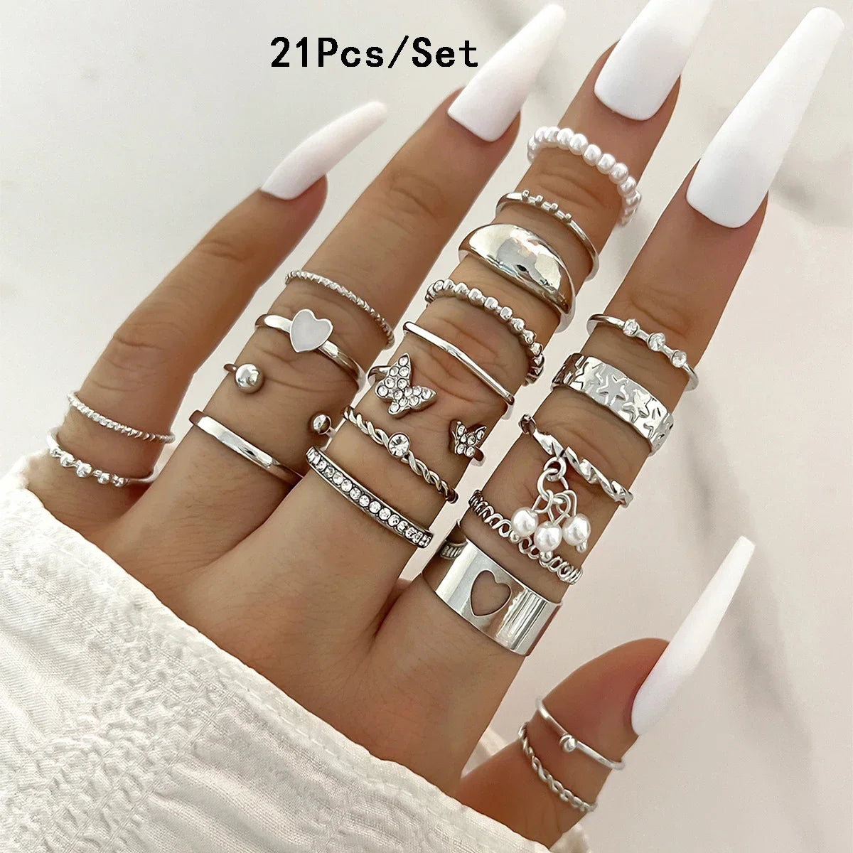 30 Stück Böhmische Geometrische Knöchelringe Set Für Frauen Gold Silber Farbe Fingerring Mädchen Mode Party Schmuck Zubehör