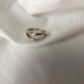 925 Sterling Silber Fingerringe Neue Mode Kreative Kreuz Hohlkette Geometrischer Party Schmuck Geschenke