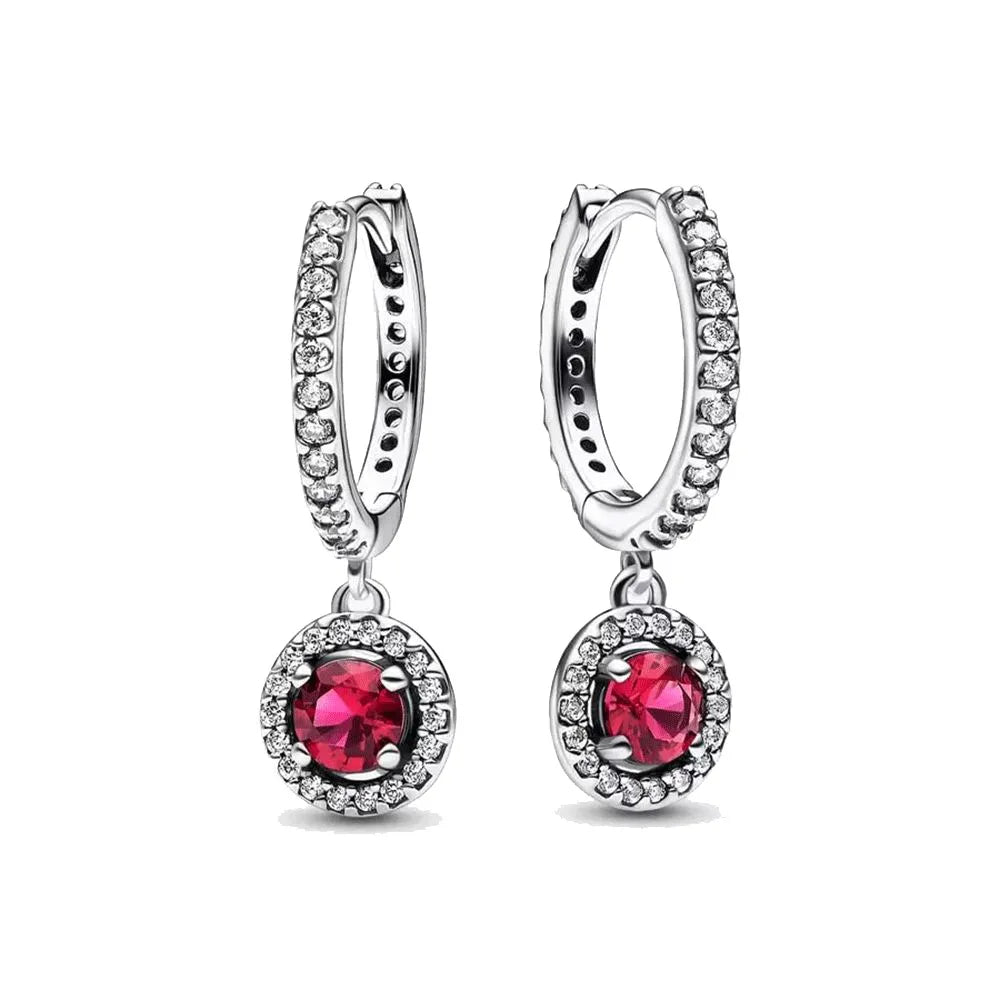 Neue S925 Silber Herz-Stein-Ohrstecker geeignet für Valentinstag, Muttertag, Jubiläumsgeschenk DIY Charm-Schmuck