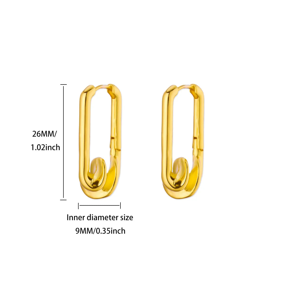 Elegante quadratische Ohrringe für Damen und Mädchen, Creolen aus Edelstahl, luxuriöser Schmuck für Hochzeit und Verlobung, ästhetisch, Aretes