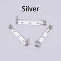 20-50 unidades de 20 25 32 38mm Pin de Broche con Cierre de Seguridad Base en Blanco Soporte para Placa para Fabricación de Joyas DIY Suministros