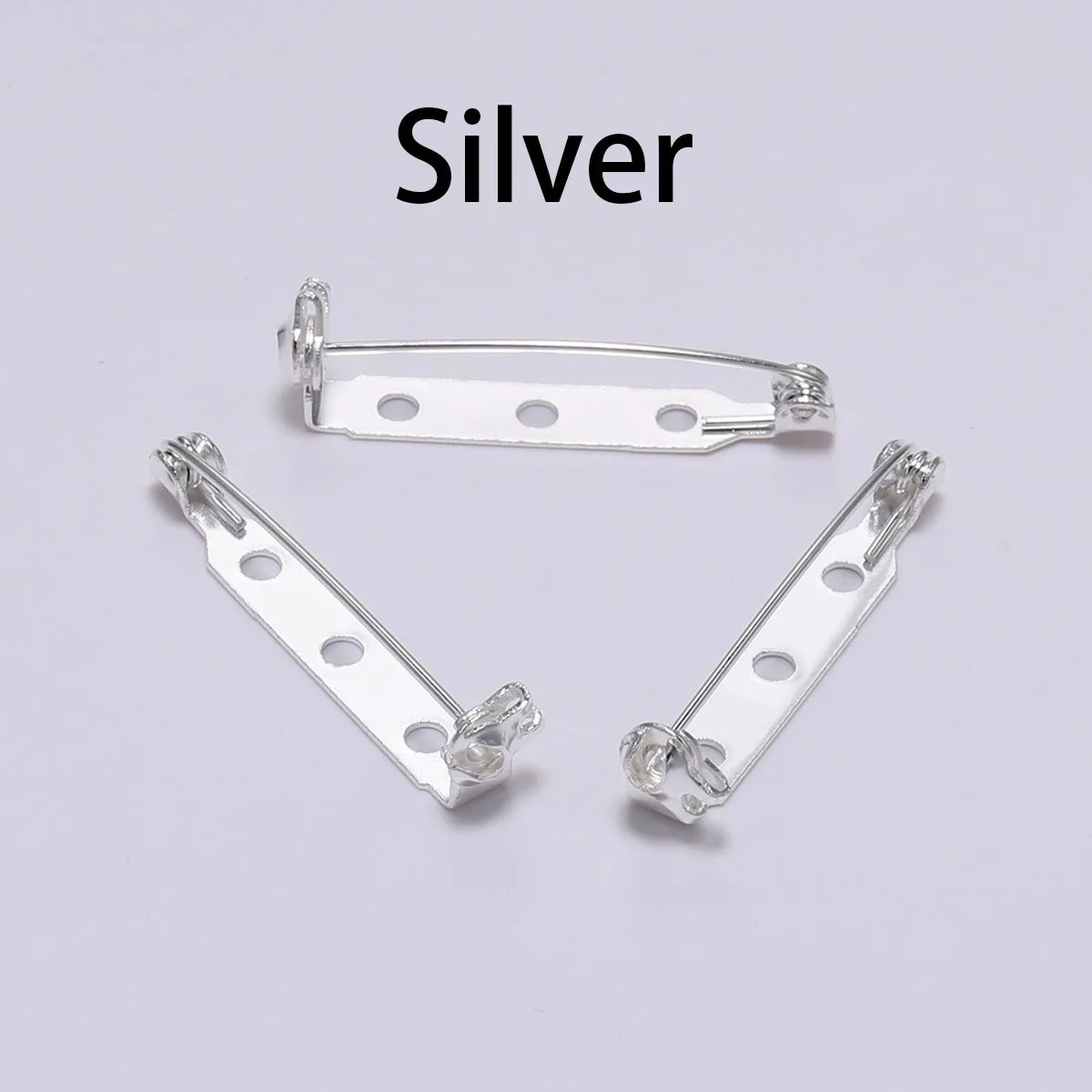 20-50 unidades de 20 25 32 38mm Pin de Broche con Cierre de Seguridad Base en Blanco Soporte para Placa para Fabricación de Joyas DIY Suministros