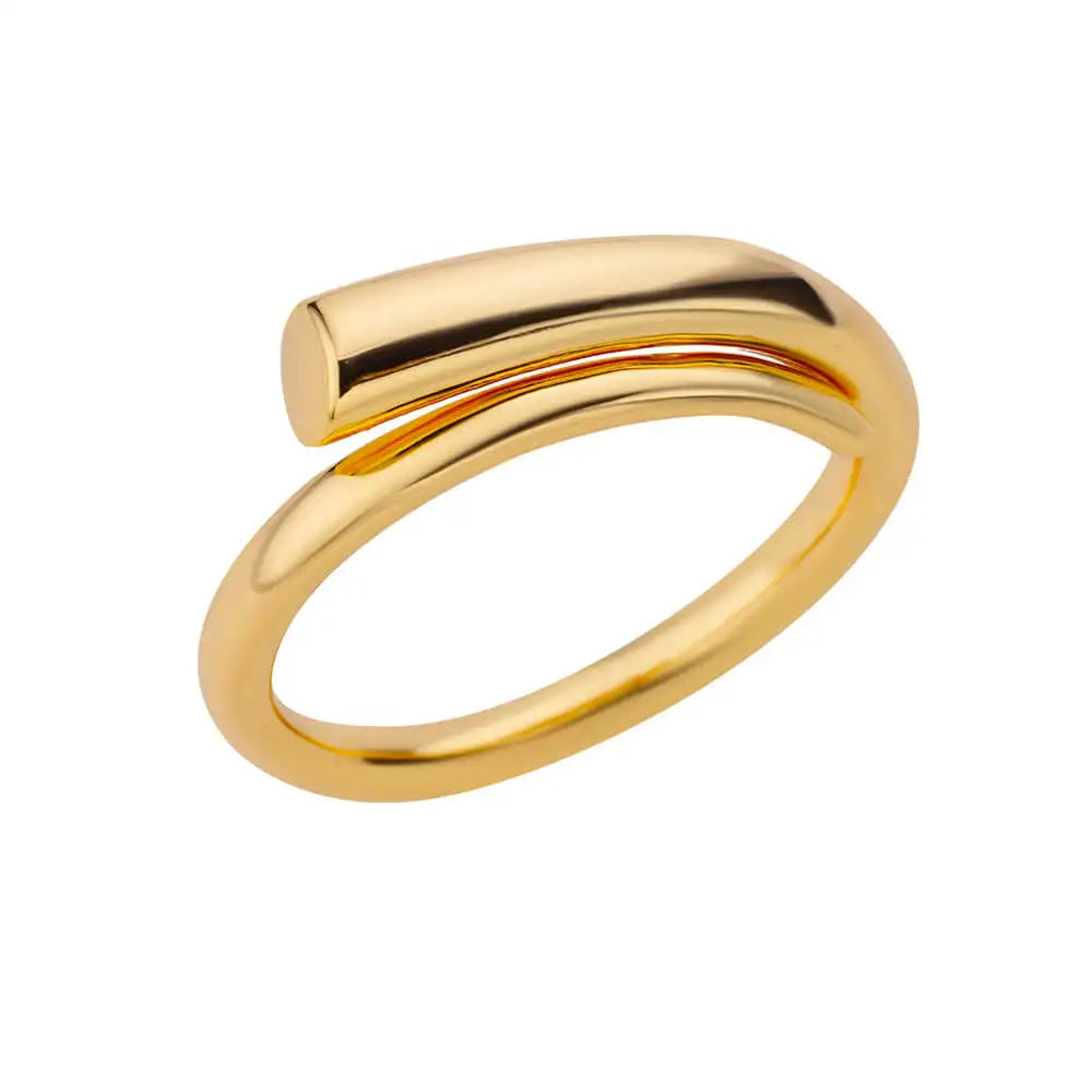 Edelstahl Runde Ringe Für Frauen Zirkon Geometrische Goldfarbe Kristall Ring Ästhetische Hochzeit Party Schmuck Geschenk Bague Femme