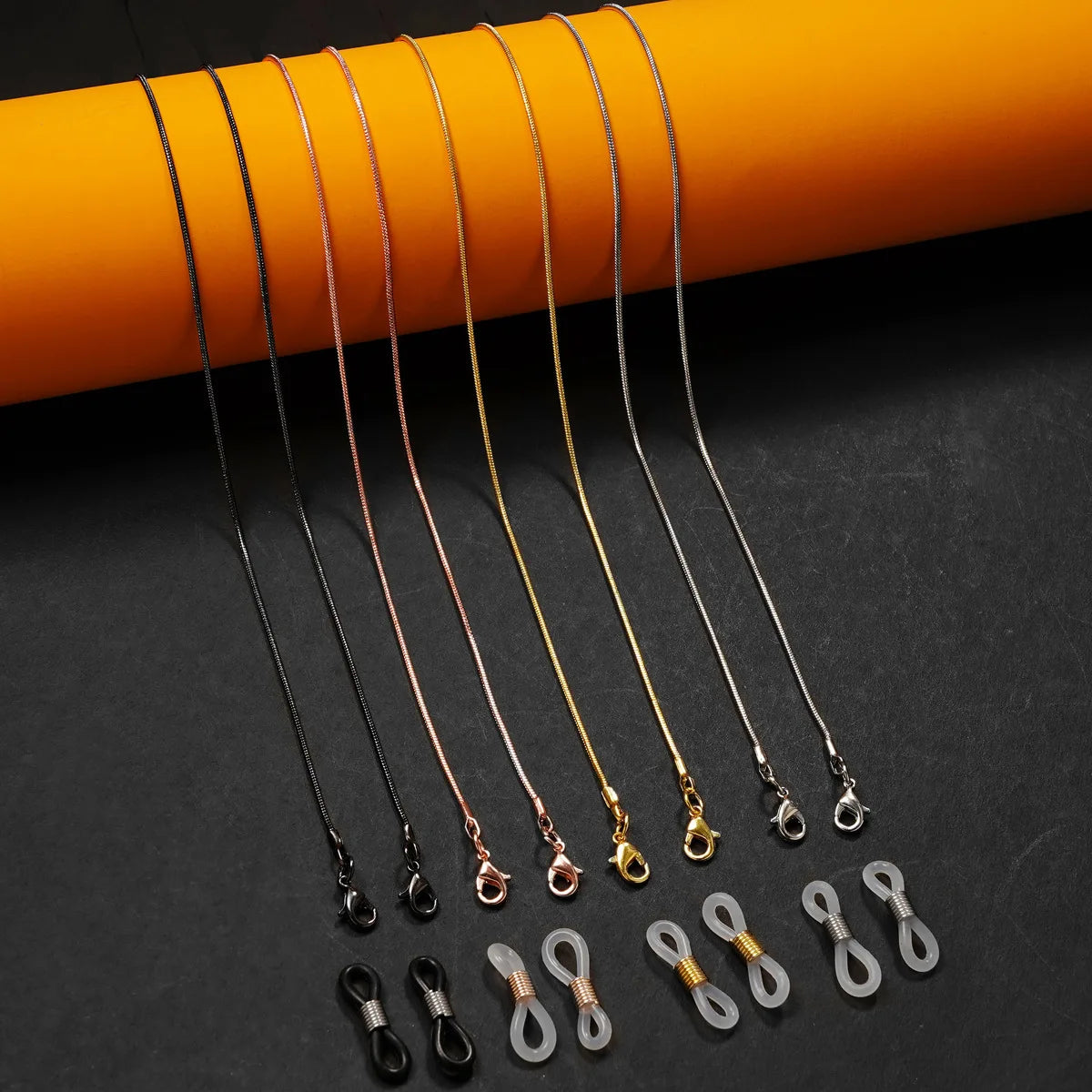 Fashion Reading Glasses Chain for Women Metal Sunglasses Cords Gold Black Silver Color  Lanyard Metal Rope Eyewear Accessories