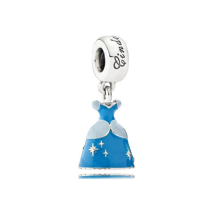 Europäische Sommer Blaue Serie Schildkrötenblumen-Anhänger Passend für S925 Europäisches 925 Sterling Silber Armband Armreifen Halskette