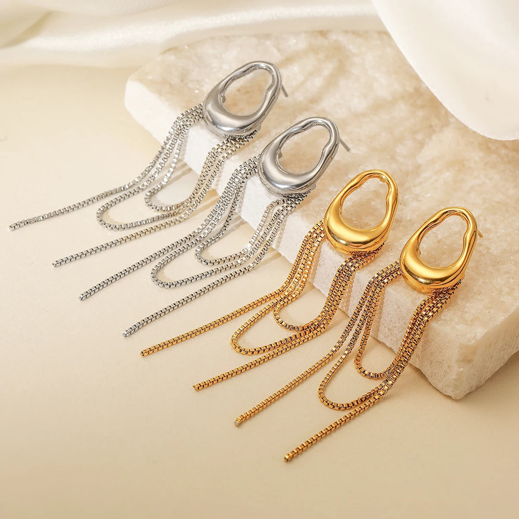 NEWBUY Neu eingetroffene INS Quasten-Ohrringe für Damen und Mädchen, hochwertiger Alltagsschmuck, perfekt für den täglichen Gebrauch