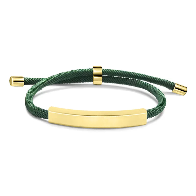 Personalisiertes Herrenarmband, verstellbarer Armreif, Edelstahl, Name, beliebiger Text graviertes Armband, Geburtstagsgeschenk für Ihn