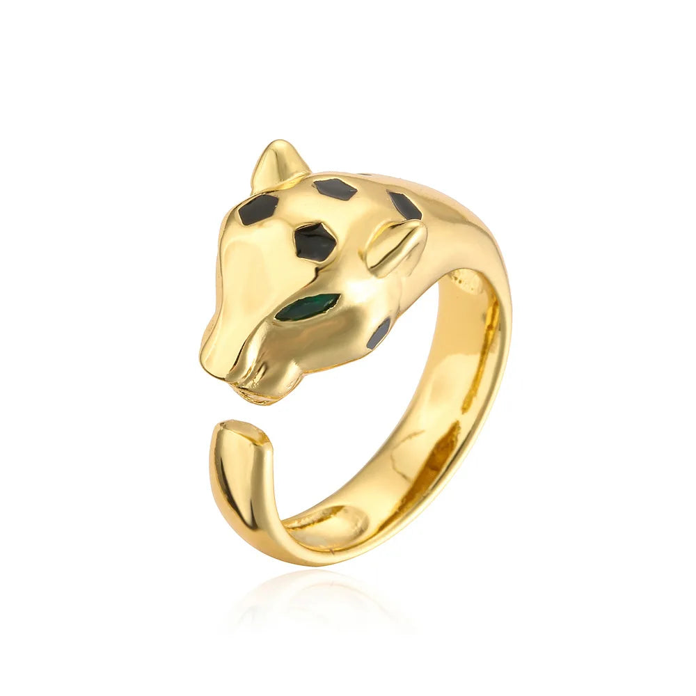 Modischer, vollständig mit Zirkonia besetzter Tierring, offener Persönlichkeitsring, Unisex-Ring, Party-Schmuckgeschenk, Dropshipping