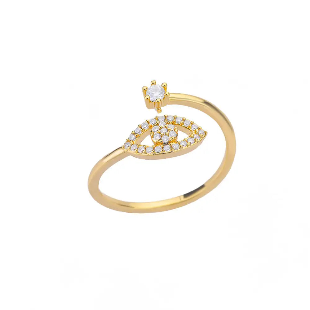 Böse Augen Ringe für Damen Edelstahl Türkischer Augenring Hochzeit Gothische Ästhetik Schmucksets anillos bague bijoux