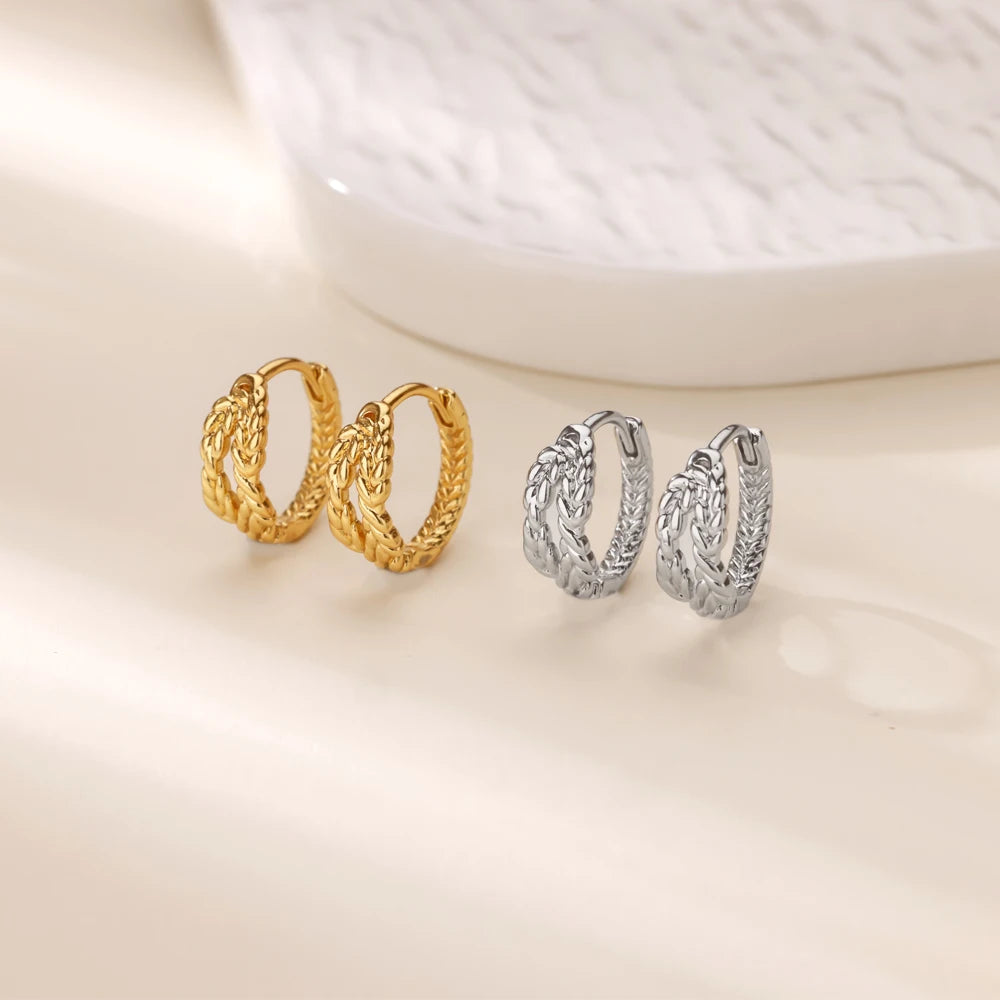 Geometric Hook Earrings For Women Stainless Steel Gold Color Jellyfish Dangle Drop Earrings 2025 Trend Piercing Wedding Jewelry