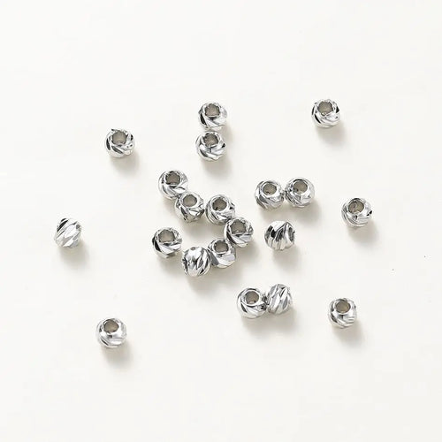 20 Stück/Lot 14K 18K Gold Runde lose Perlen Armband Halskette Spacer Messingperlen für DIY Ohrringherstellung Zubehör Großhandel Erkenntnisse